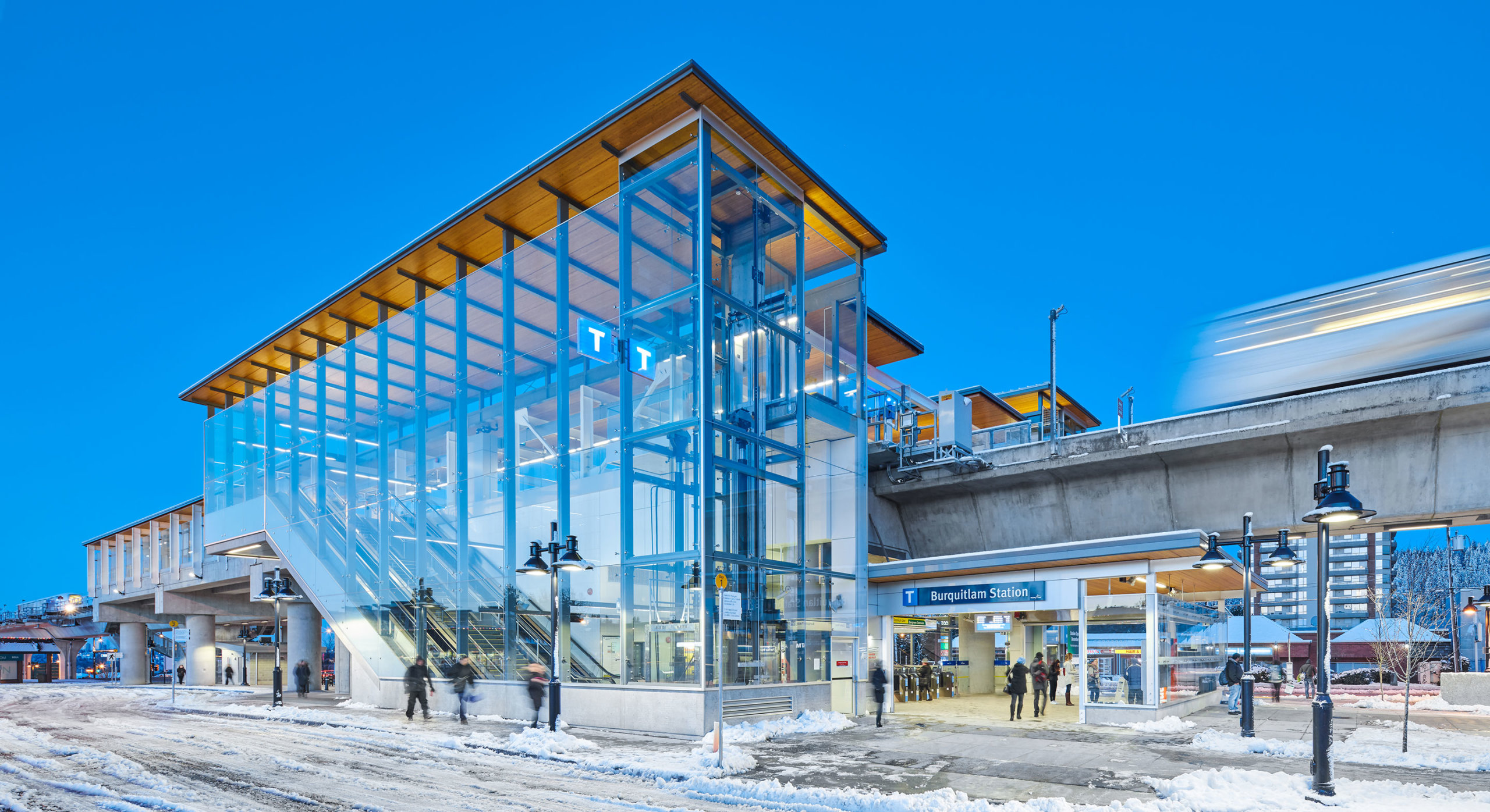 Entrance to Burquitlam station
