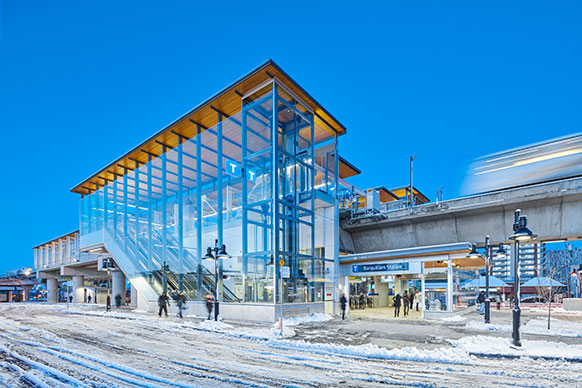 Entrance of Burquitlam station