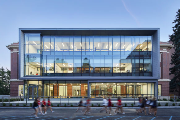 Washington State University Troy Hall. View of north facade.