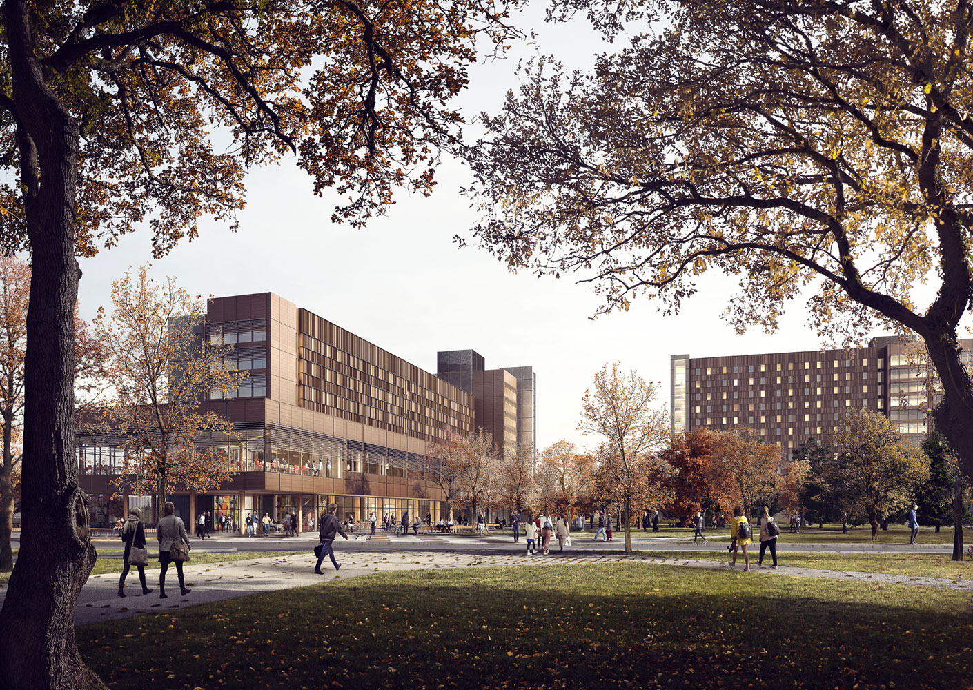 Rendering of UVic student housing project.