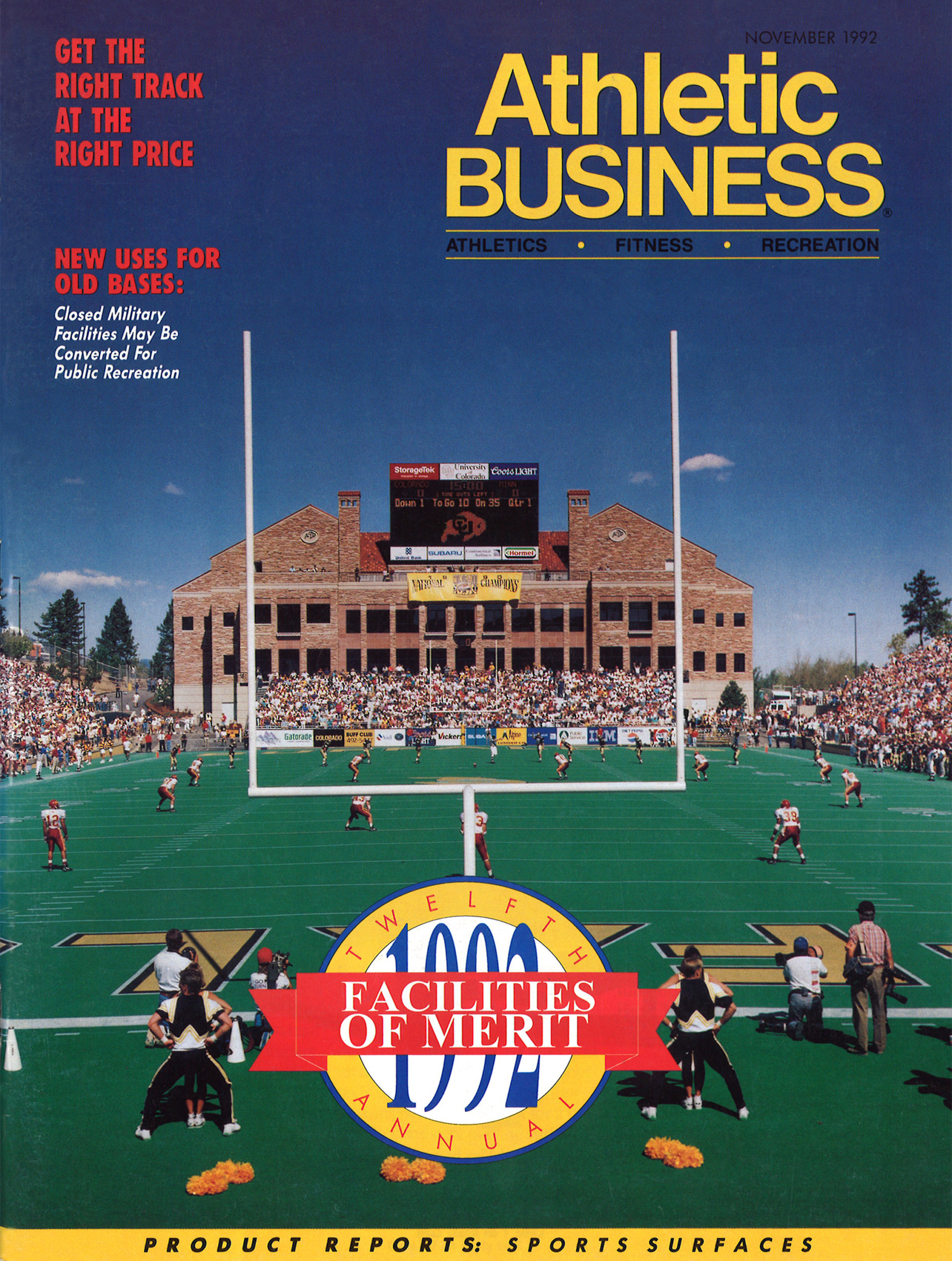 university of colorado dal ward athletics building cover of athletic business magazine