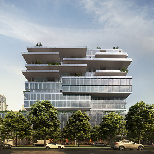 Exterior rendering of 800 Western