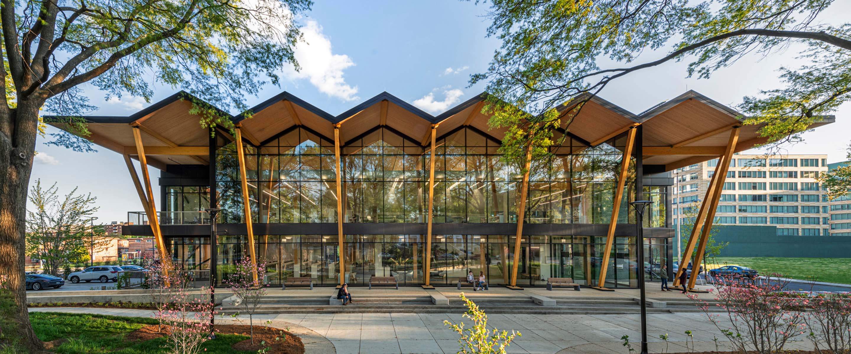 exterior of a library