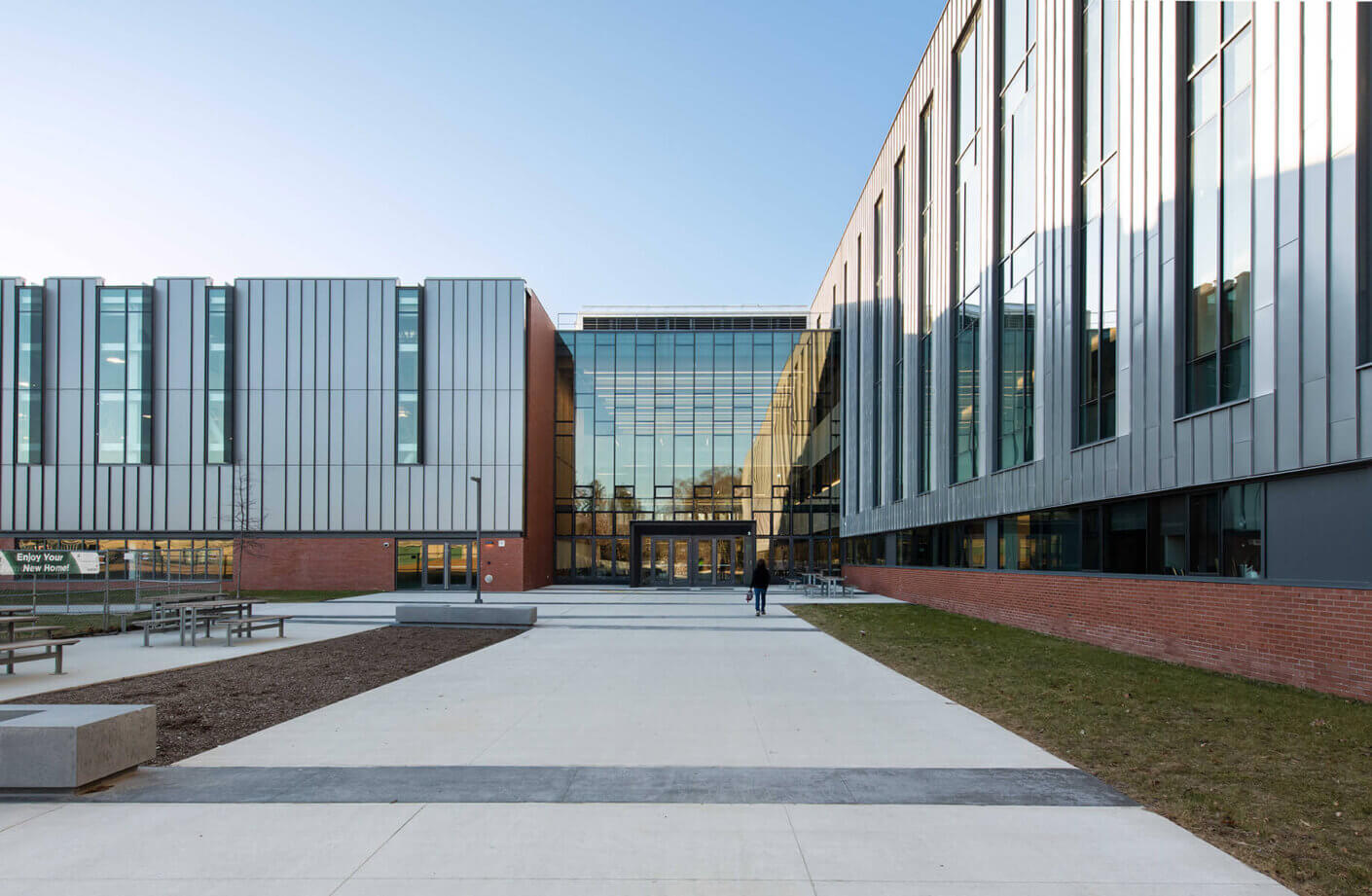Exterior of Billerica Memorial High School