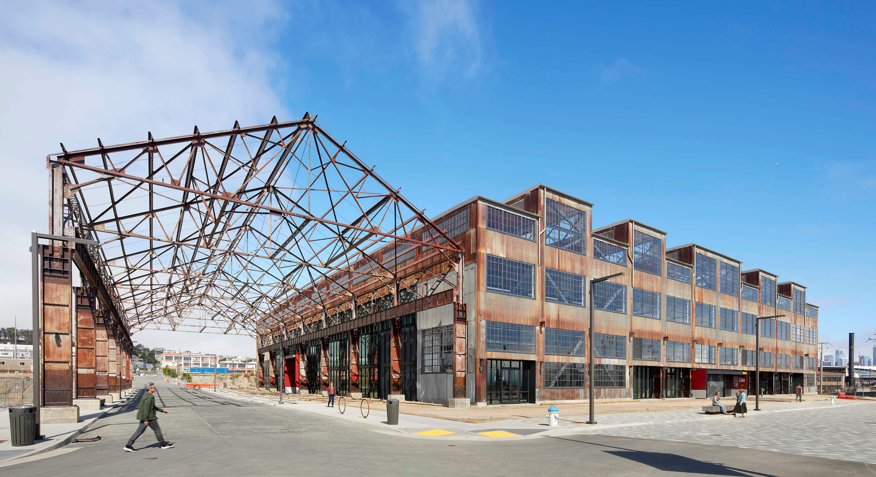Adaptive reuse of an historic building provides new spaces for workplace and the public