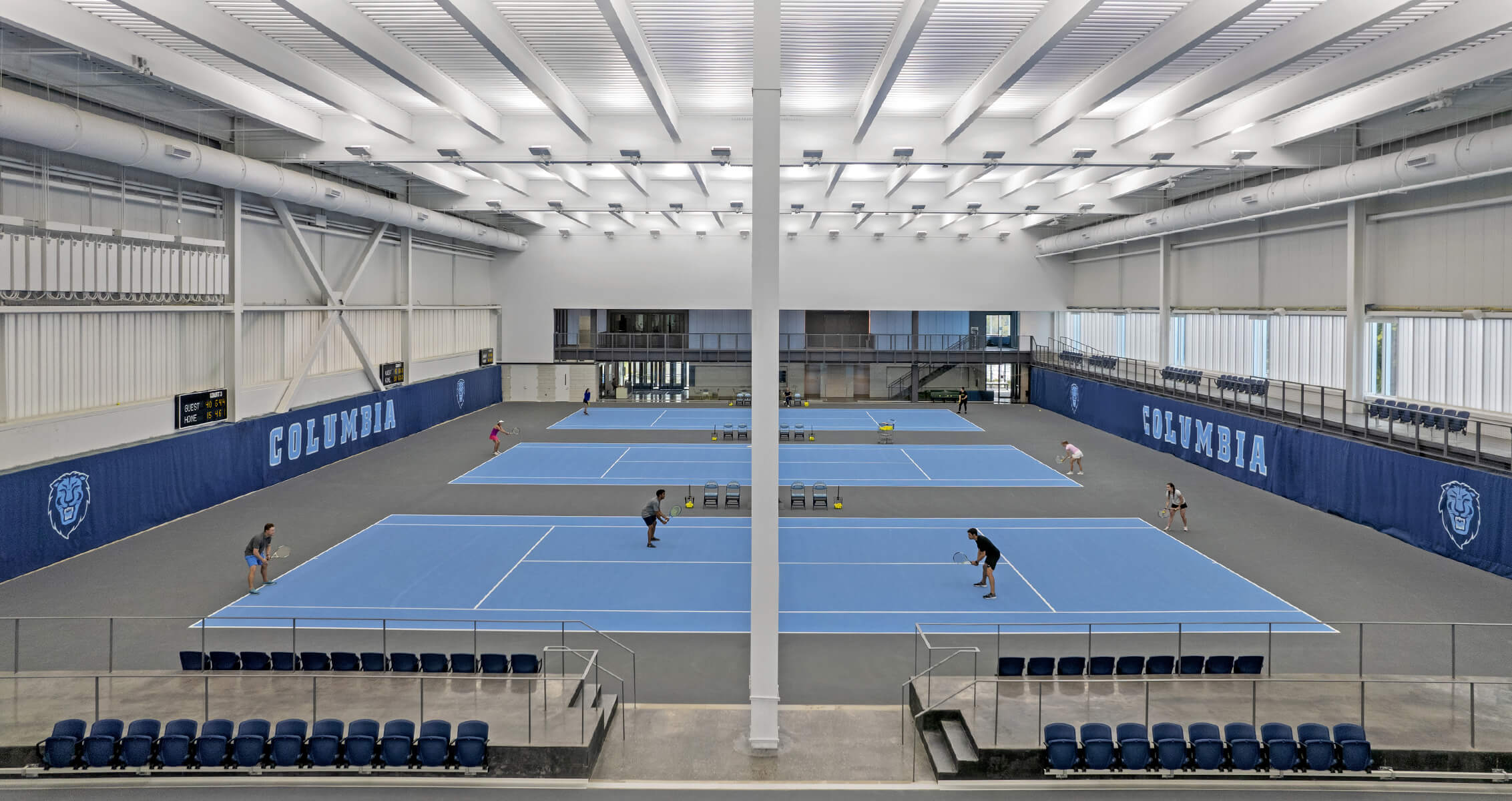 Columbia Tennis Center Interior Courts