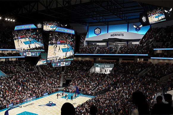 interior render of arena