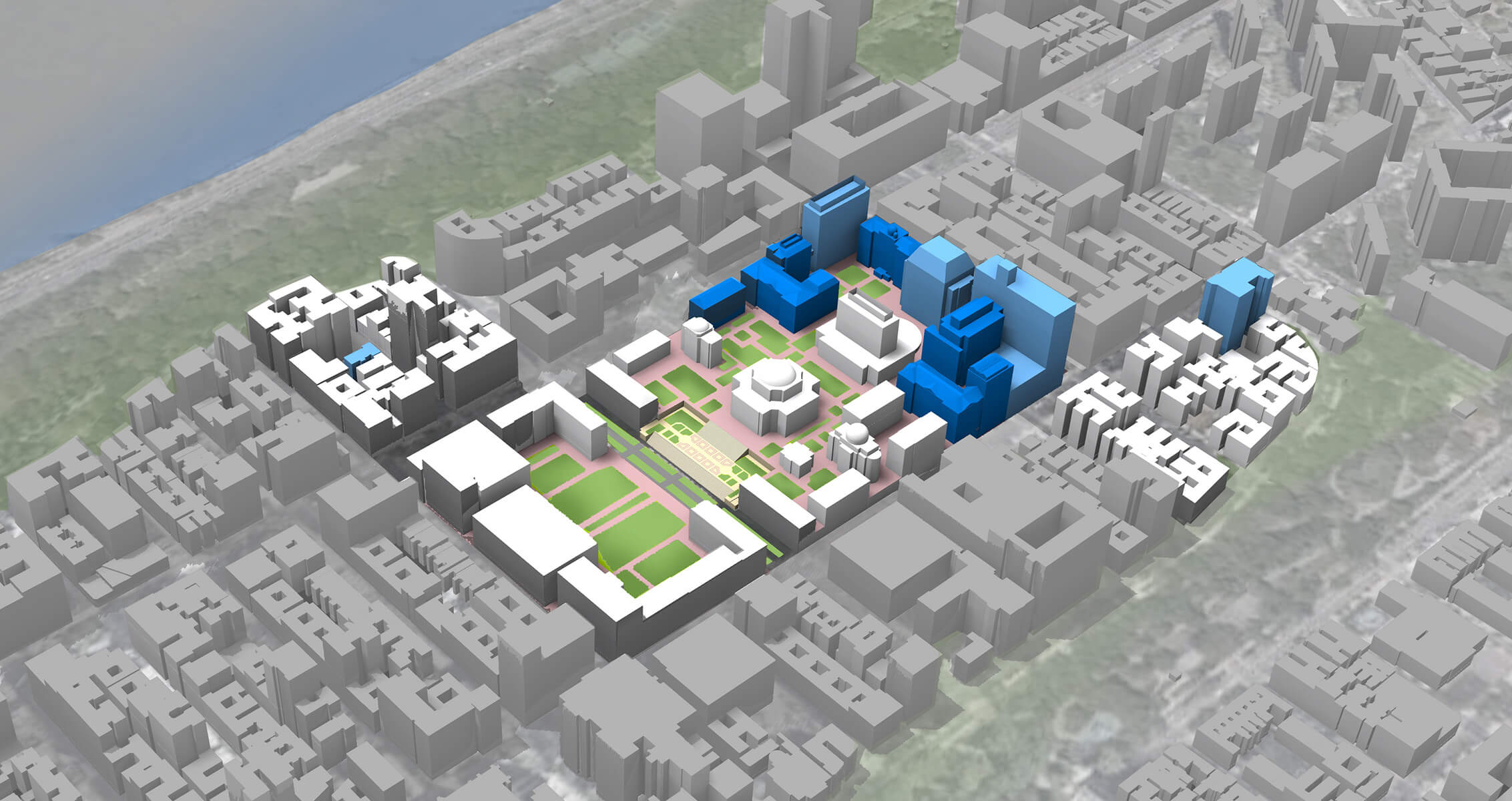 Columbia Master Plan Aerial Map