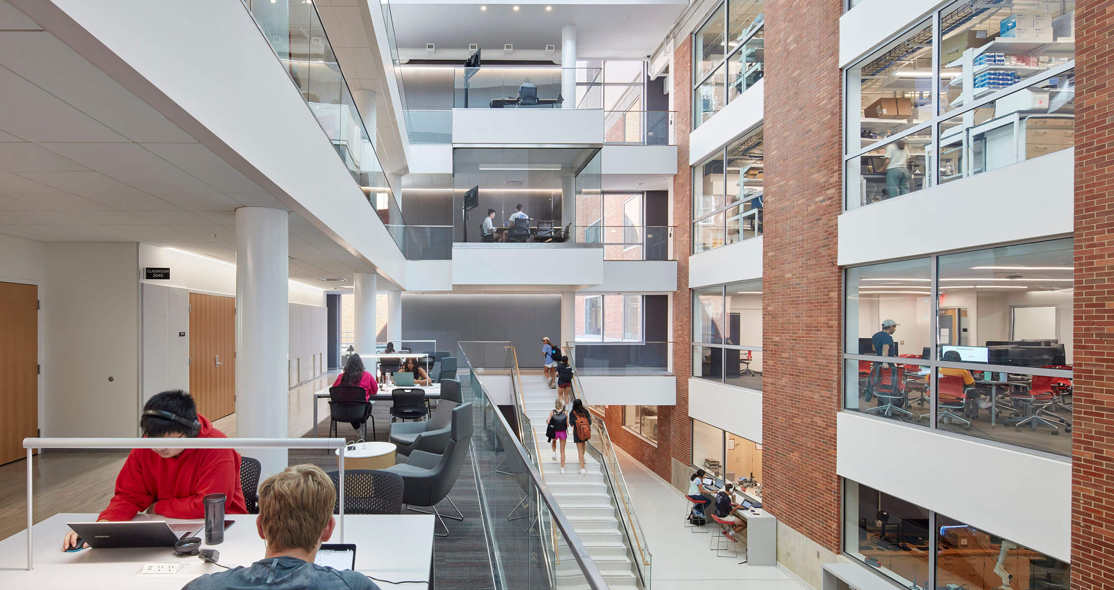 Ohio State University Mars G. Fontana Laboratories Atrium