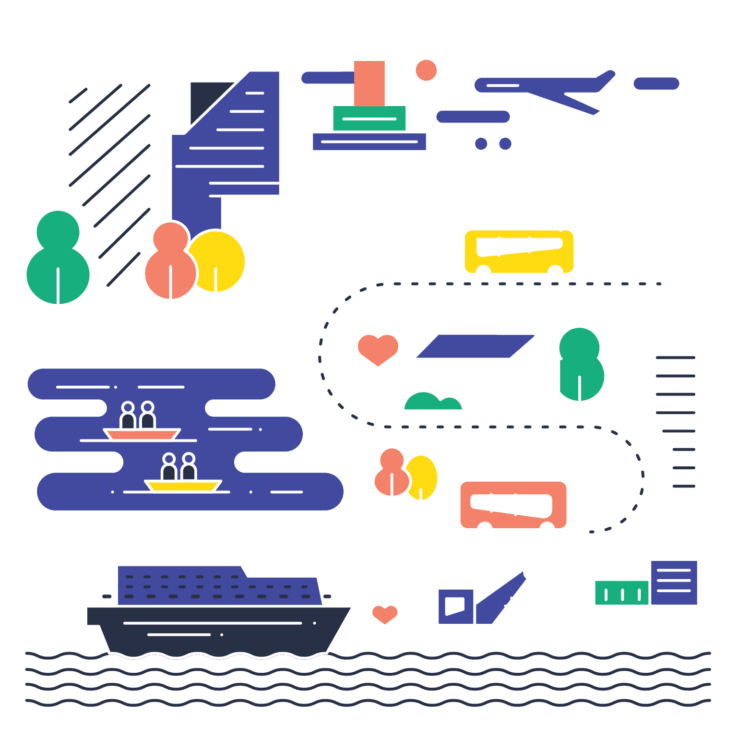 Illustration of a city.