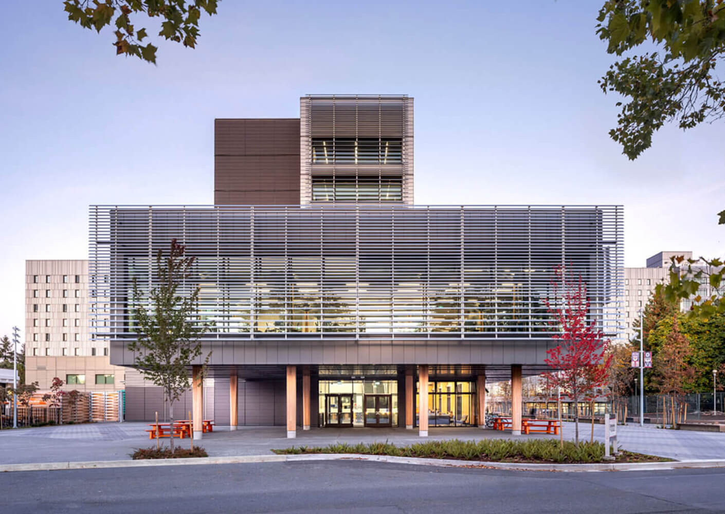 University of Victoria student housing and dining exterior