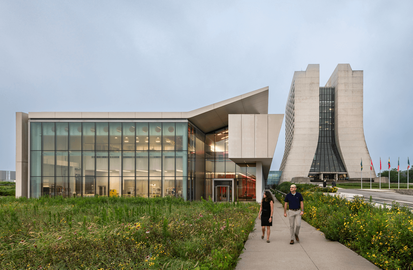 Exterior of IERC, Wilson Hall to the right