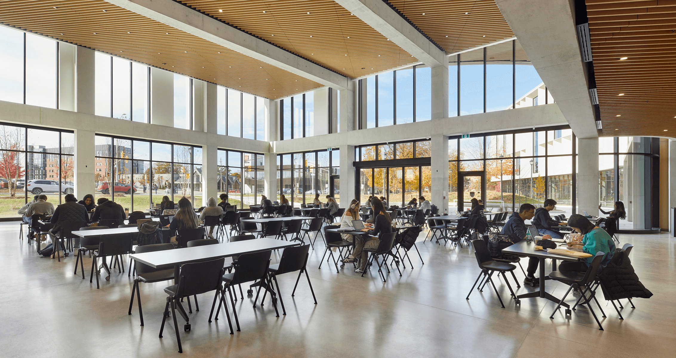 A 400-seat event space opens to the outdoors.