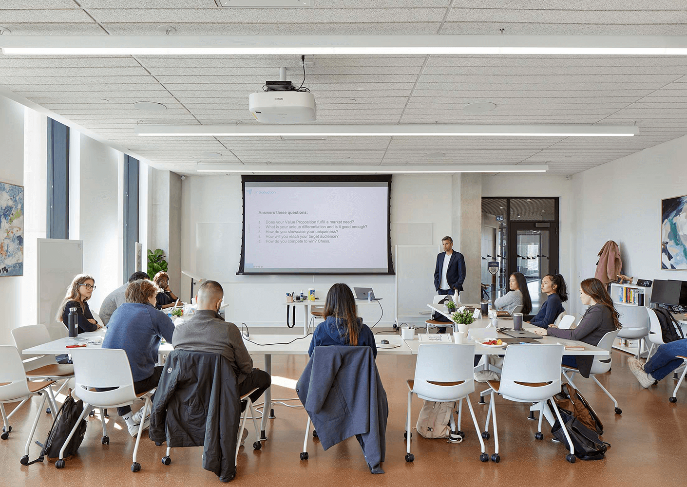 A typical innovation classroom.