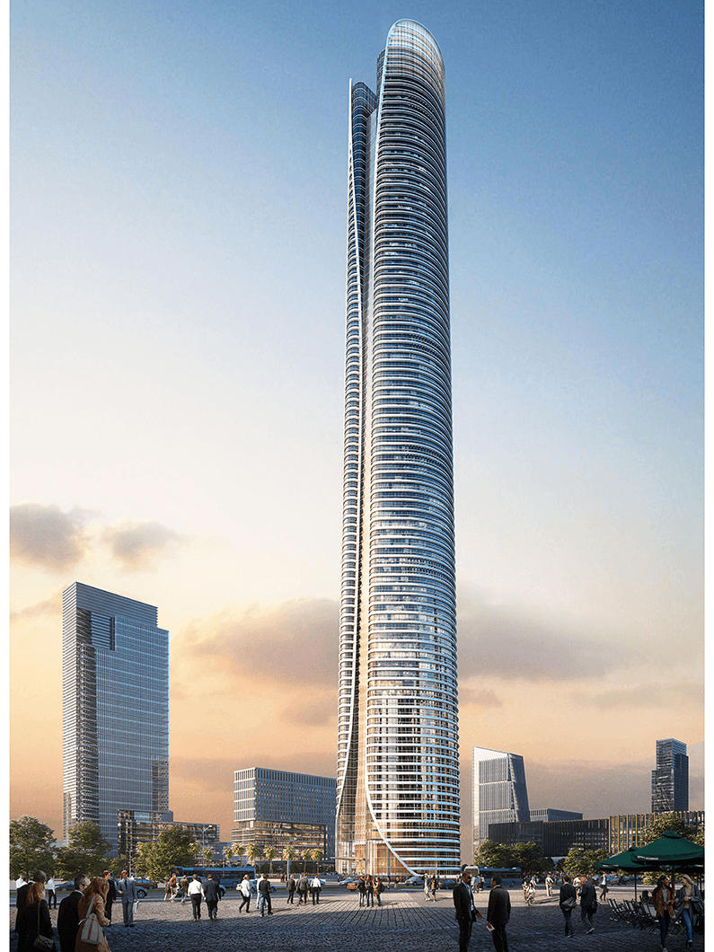 Rendering of high-rise building
