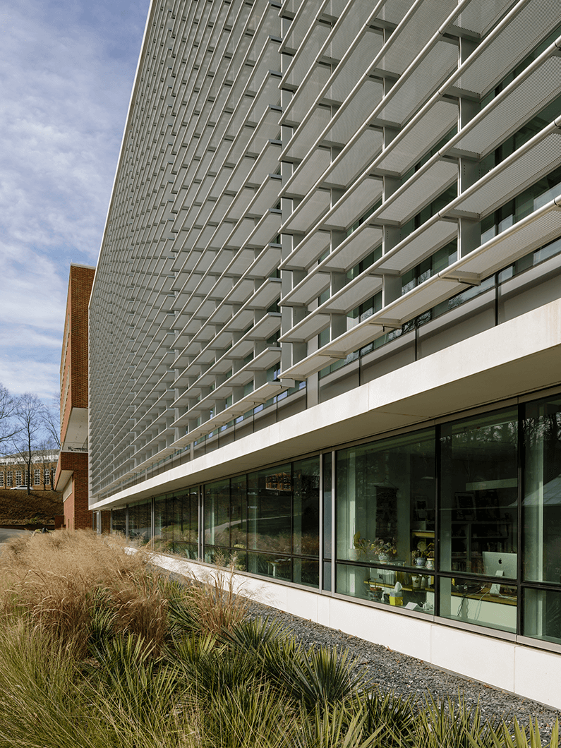 Exterior detail of facade
