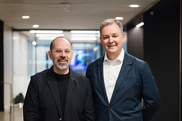 Brad and Derek together. 