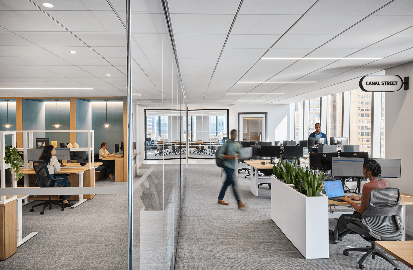 Modern open office space